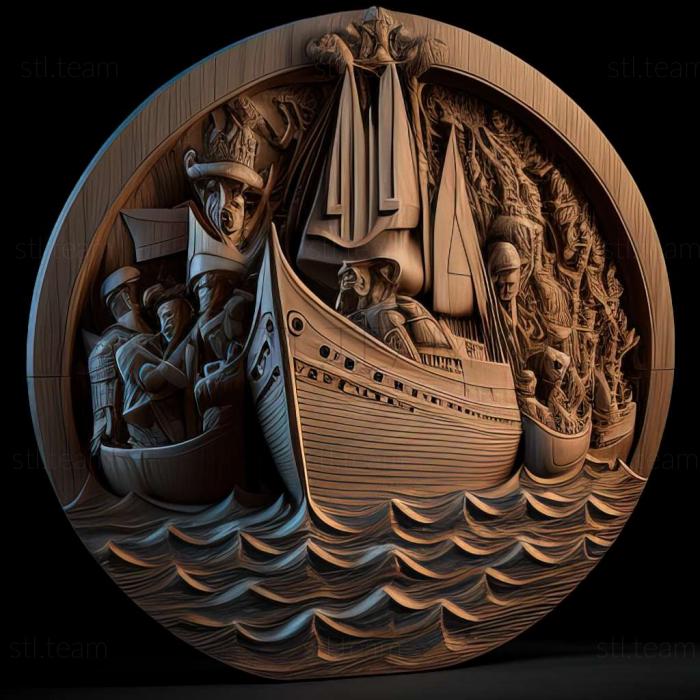 3D model PT Boats Knights of the Sea game (STL)